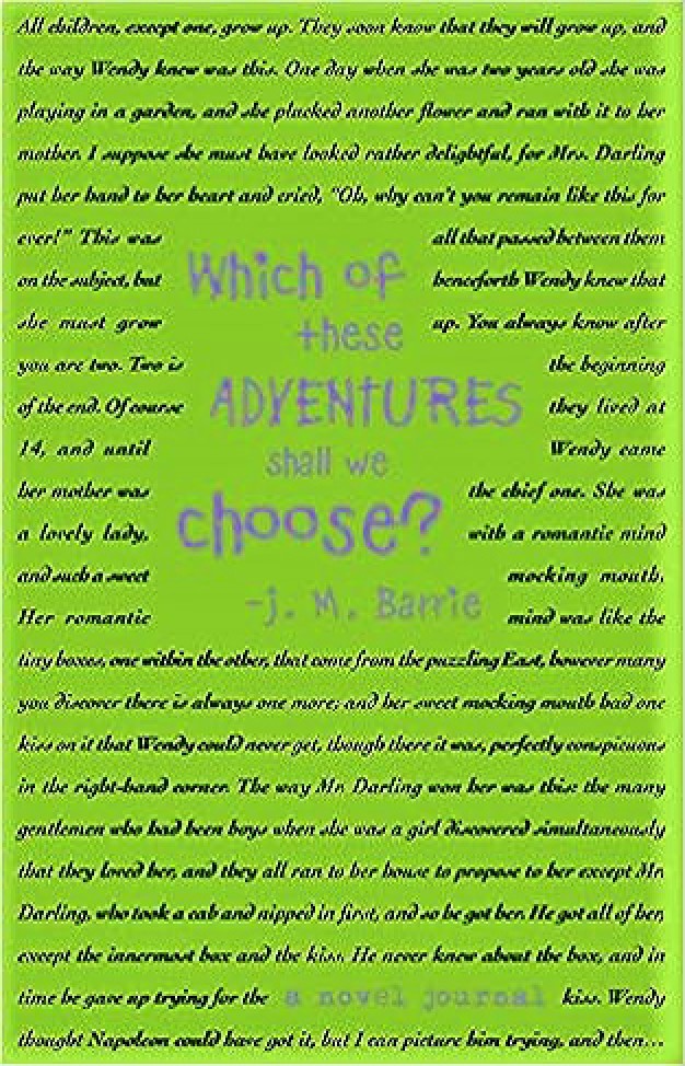 A Novel Journal: Peter Pan (Compact)